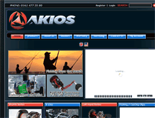 Tablet Screenshot of akiosfishingtackle.com